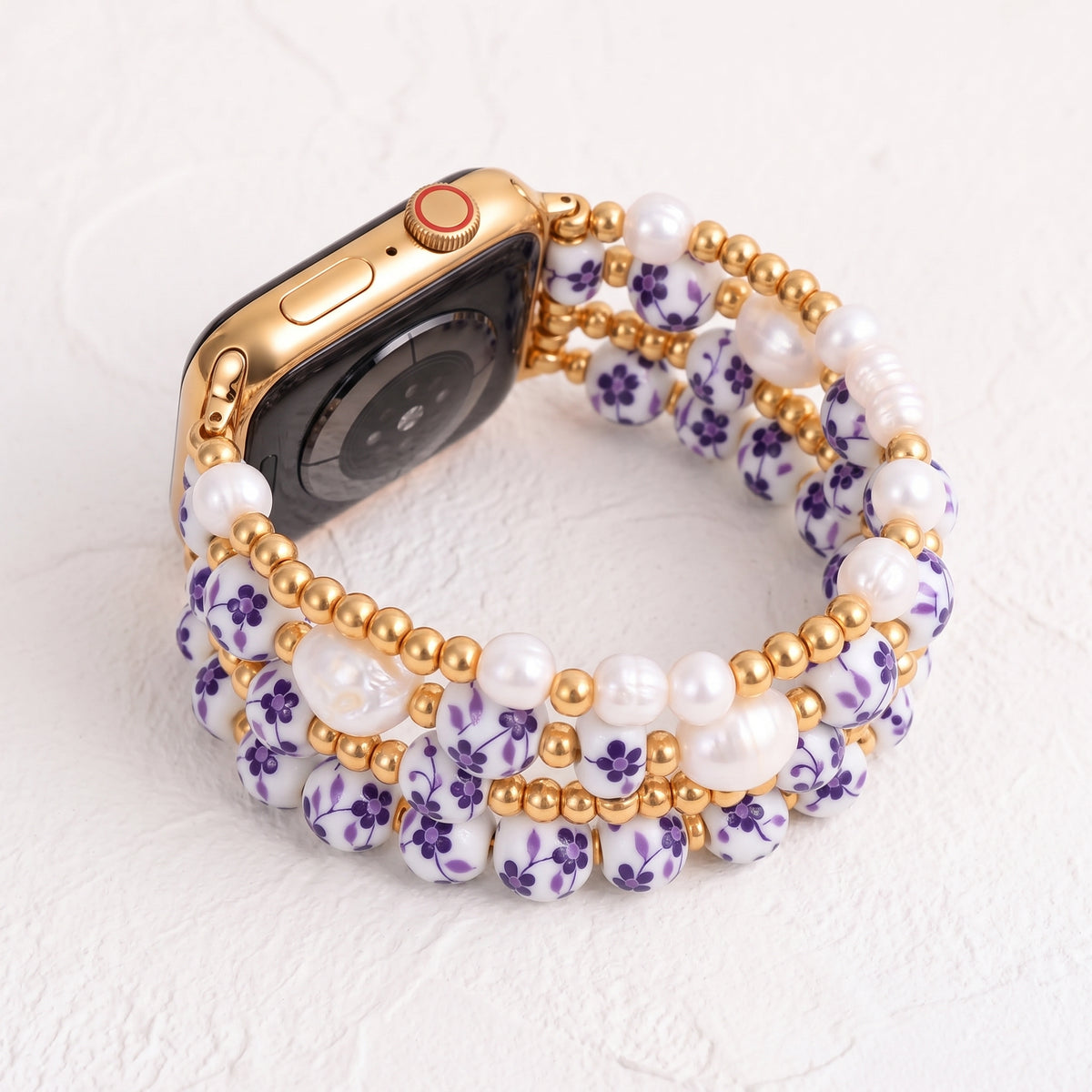 Correa para Apple Watch Violet Bloom de Porcelain Garden