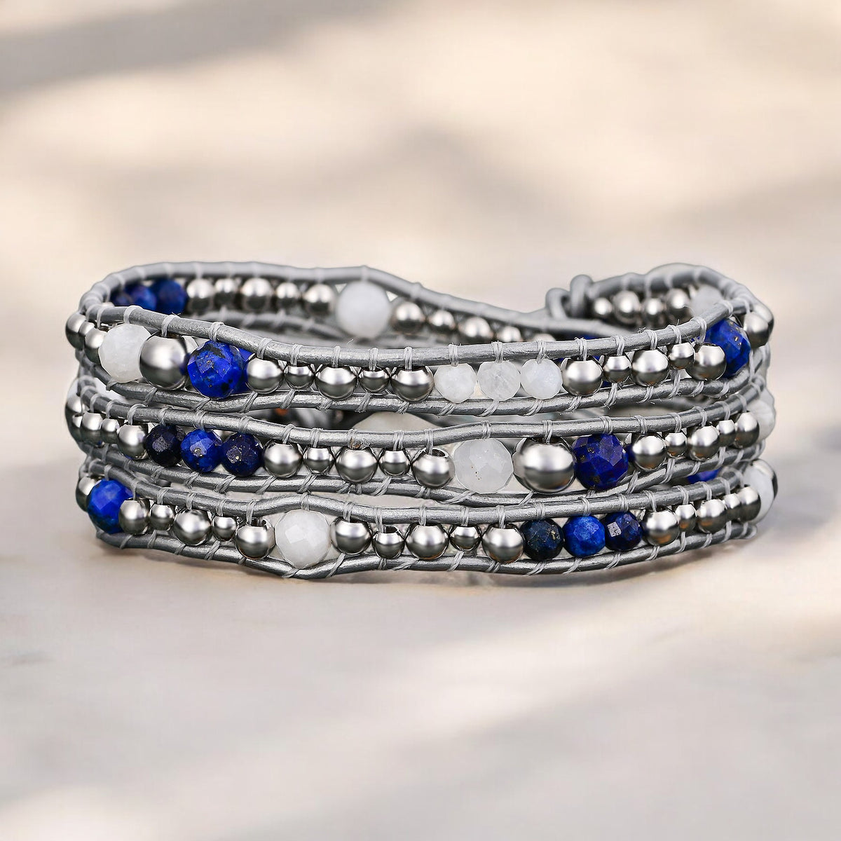 Pulsera envolvente de protección Celestial Lapis