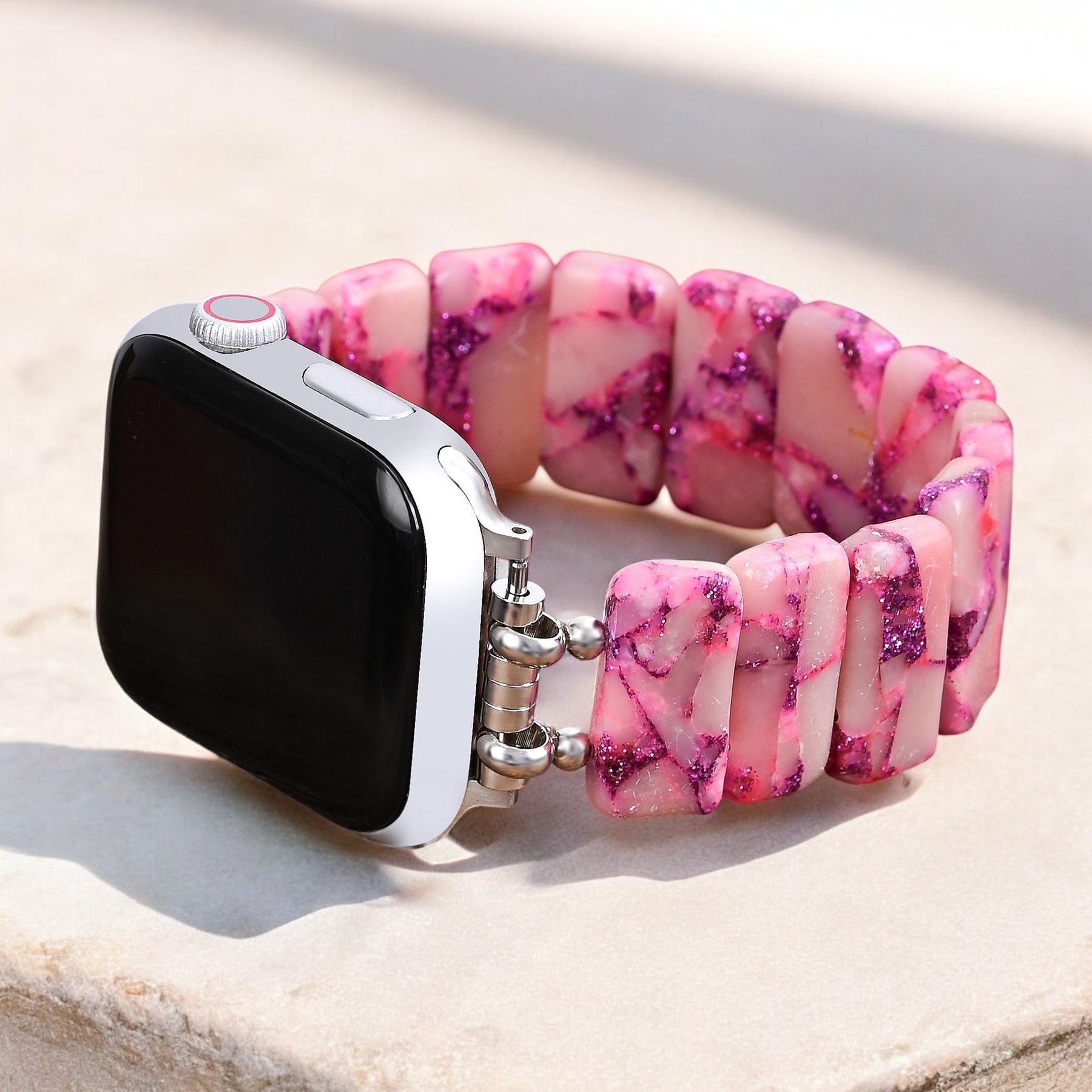 Correa Rose Marble Stretch para Apple Watch