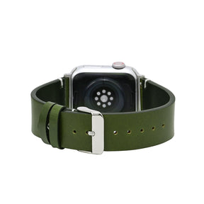 Correa de cuero azul para Apple Watch para hombre