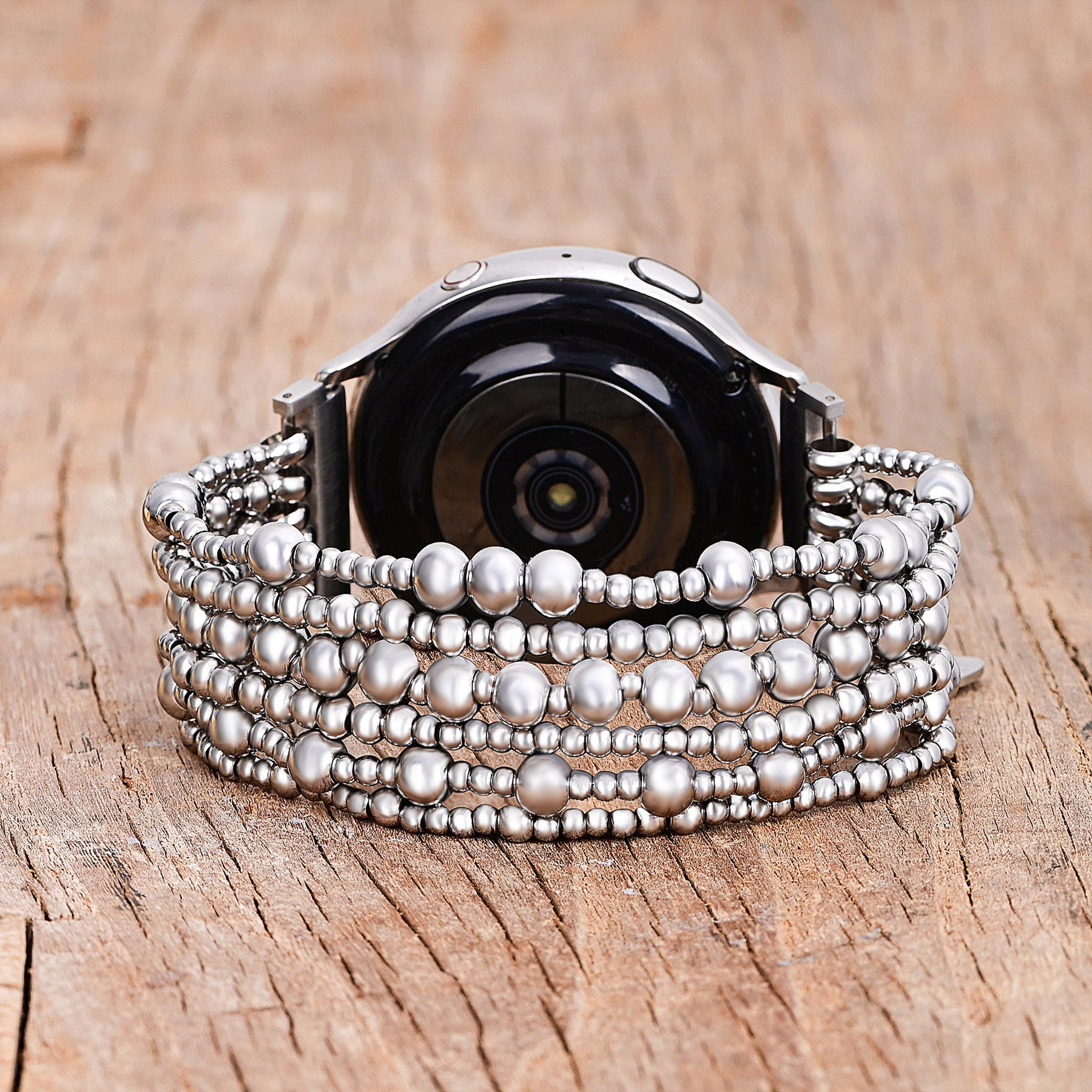 Correa Platinum Demure Stretch Apple Watch