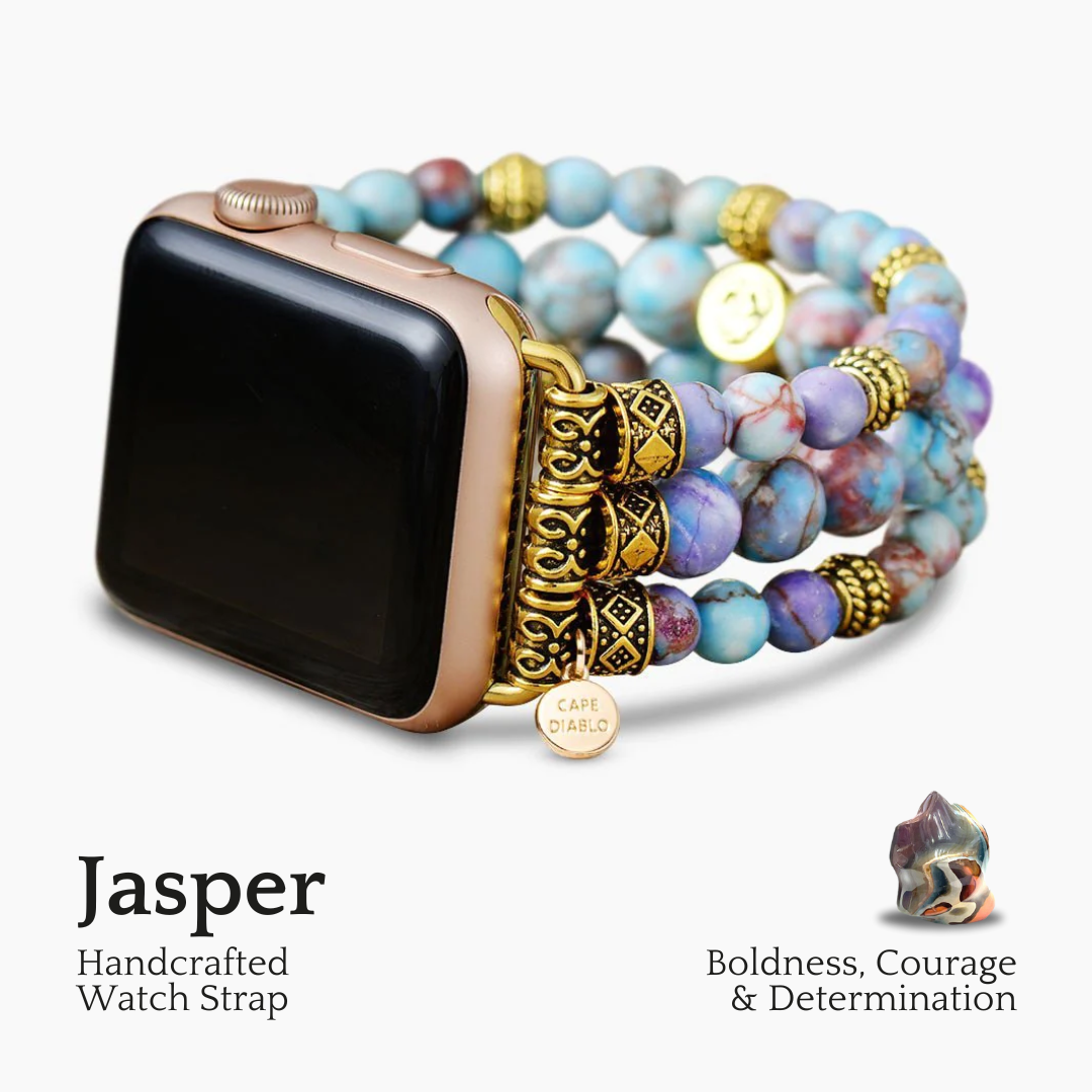 Correa Peaceful Jasper Stretch para Apple Watch