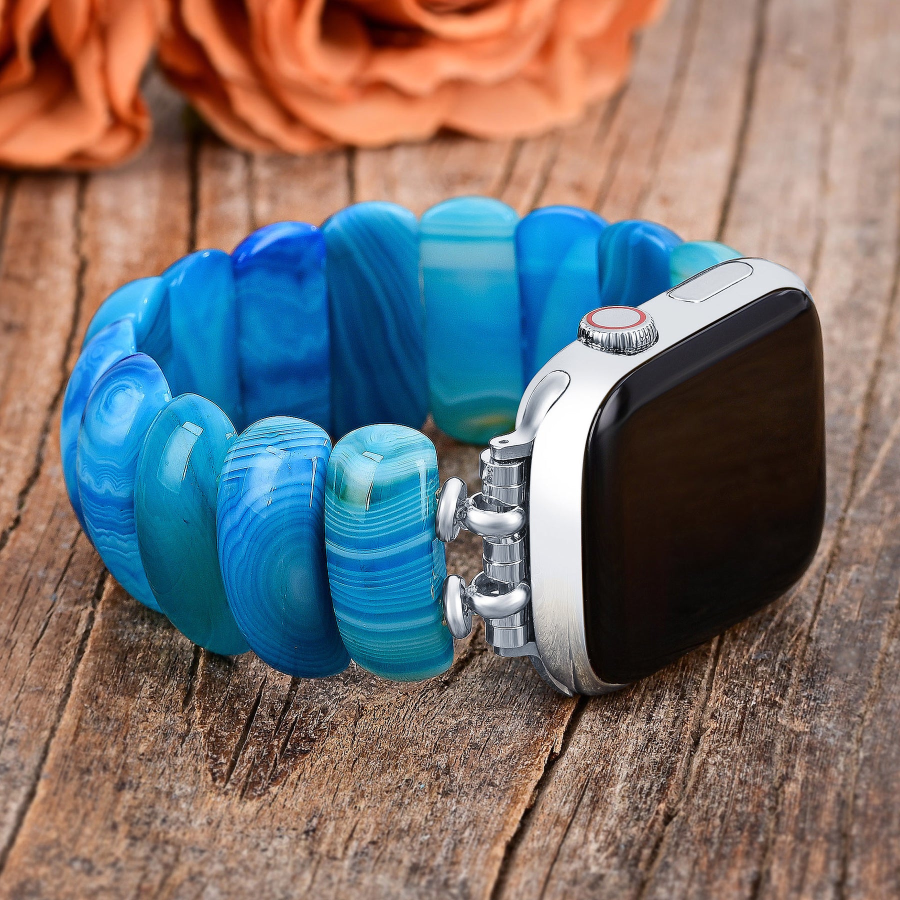 Correa elástica Ocean Essence Agate para Apple Watch