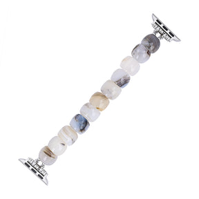 Correa elástica color marfil Aura para Apple Watch