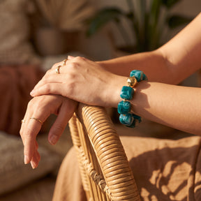 Pulsera gruesa Laguna Esmeralda