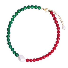 Collar de perlas de Navidad Winterberry