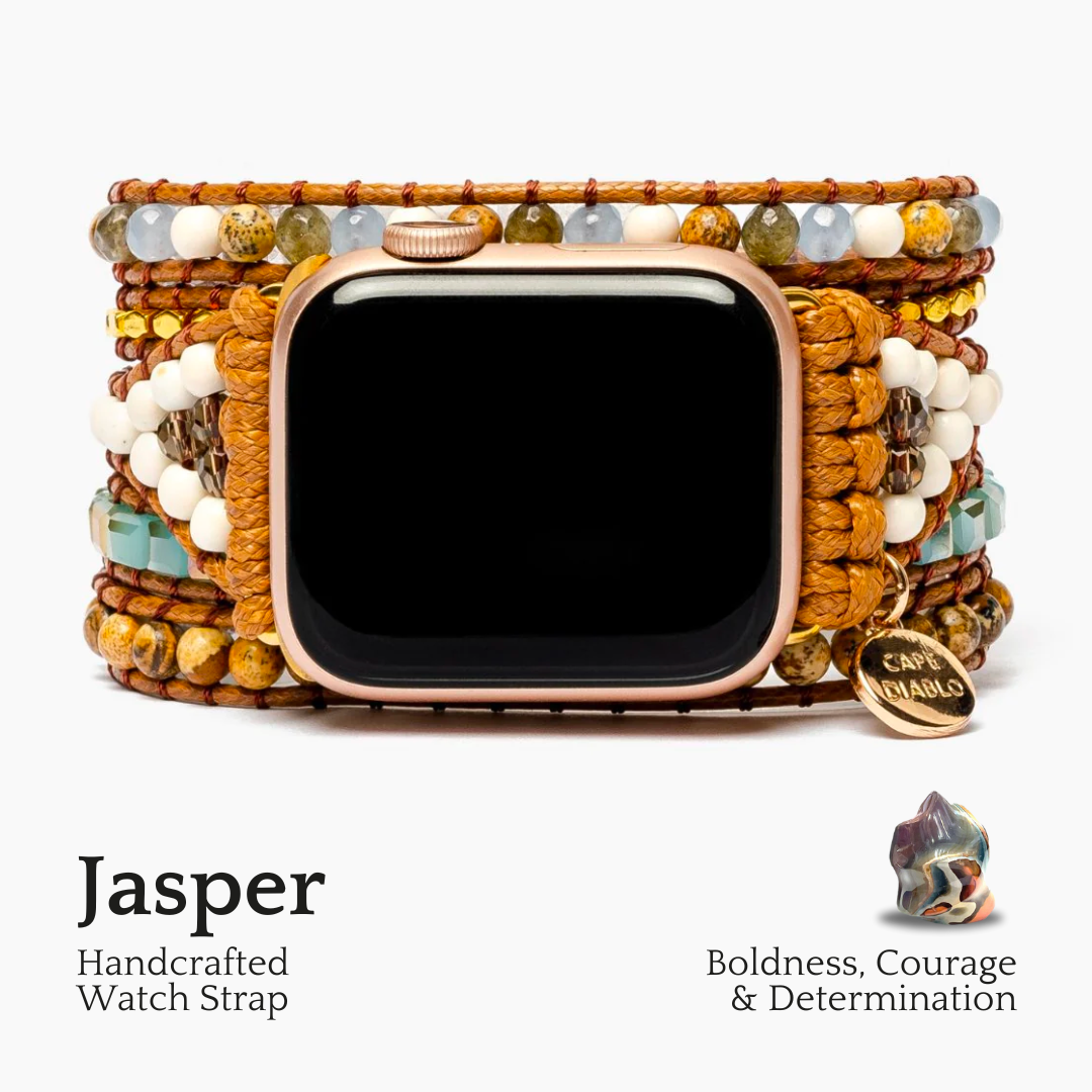 Correa para Apple Watch de jaspe azul tierra