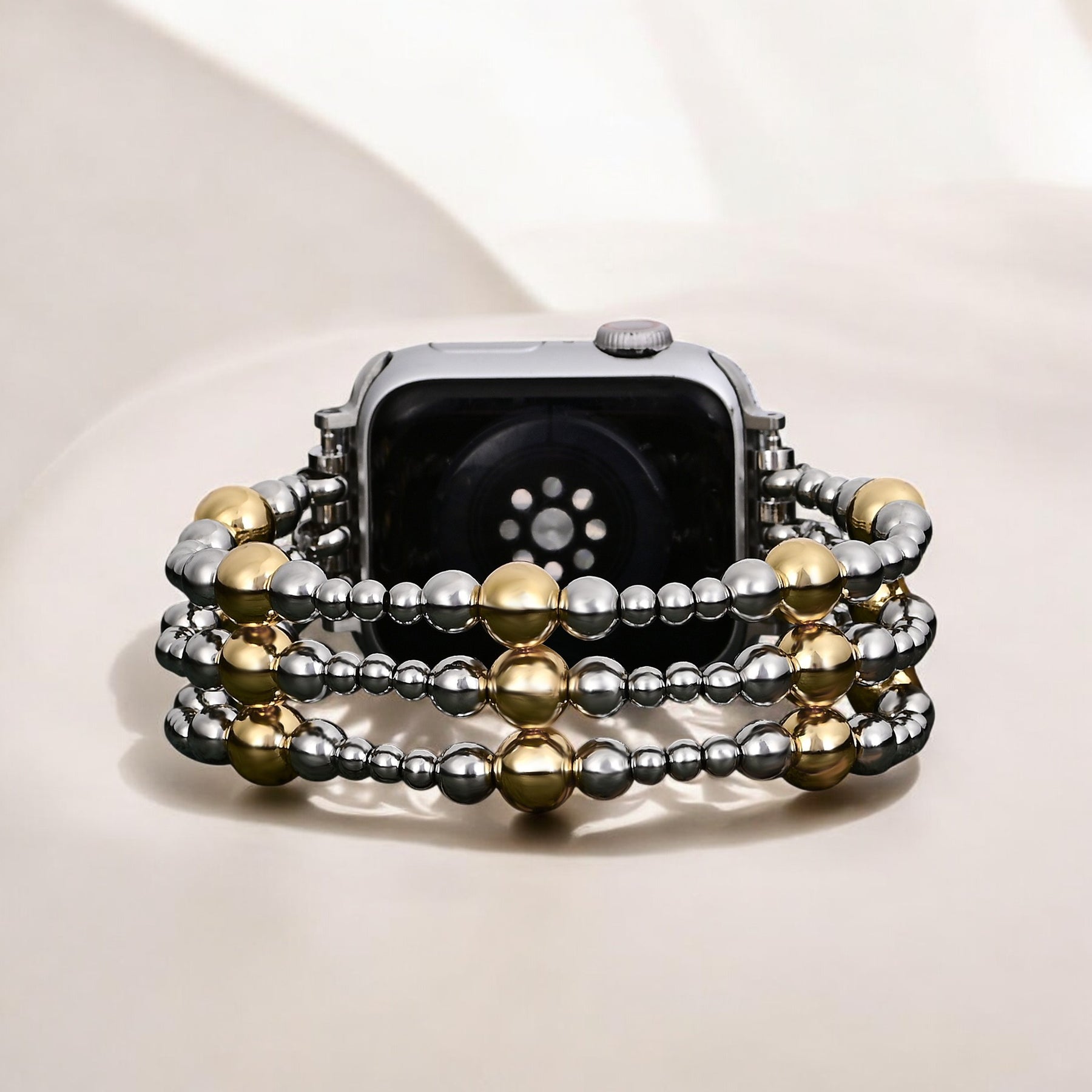 Correa Silver Ember Stretch Apple Watch