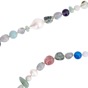 Collar de piedra brillo etéreo