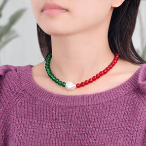Collar de perlas de Navidad Winterberry