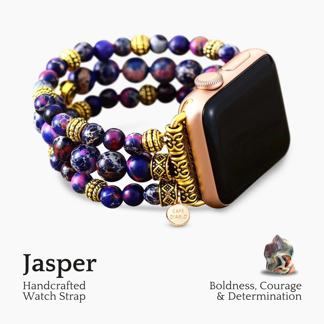 Correa elástica de jaspe púrpura para Apple Watch