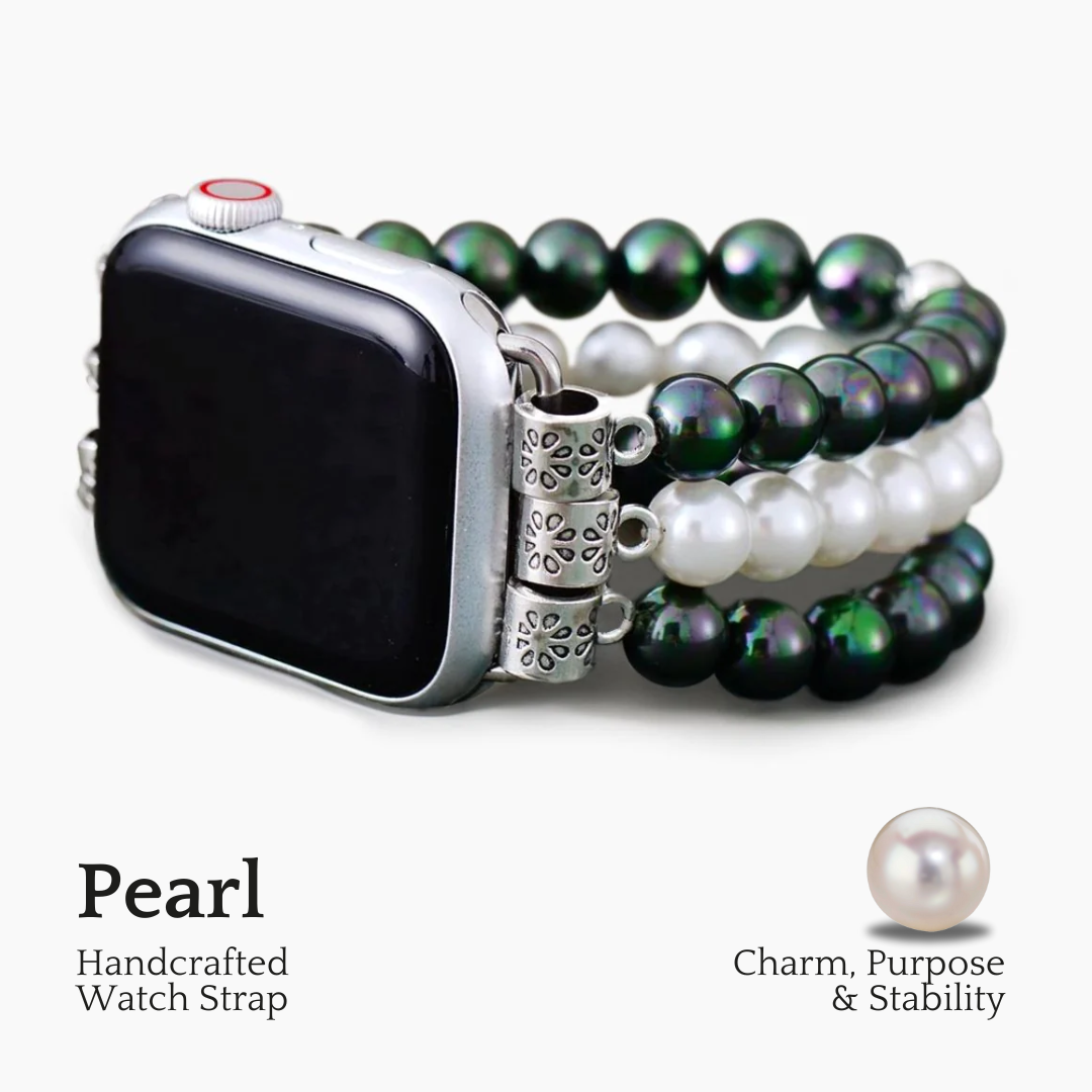 Correa elástica para Apple Watch Galaxy Pearl