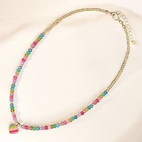 Collar de Corazón Pastel