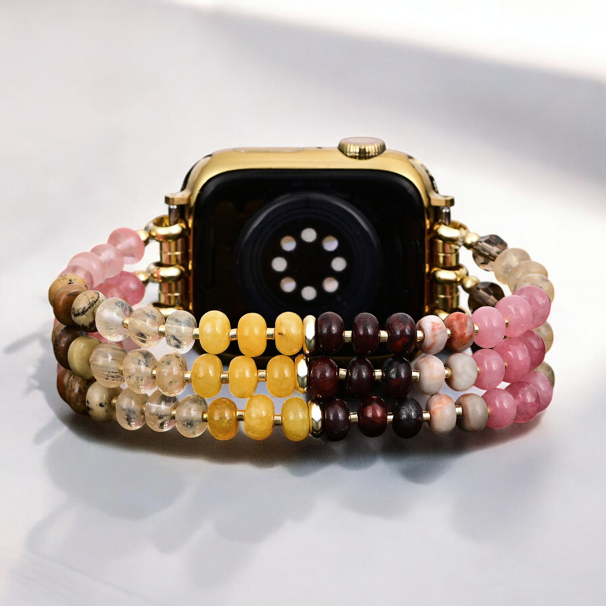 Correa Amber Bloom Stone Stretch Apple Watch