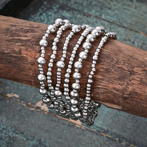 Conjunto de pulseras Demure de platino