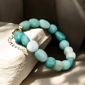 Pulsera de Amazonita Marítima