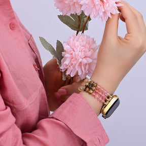Correa Amber Bloom Stone Stretch Apple Watch