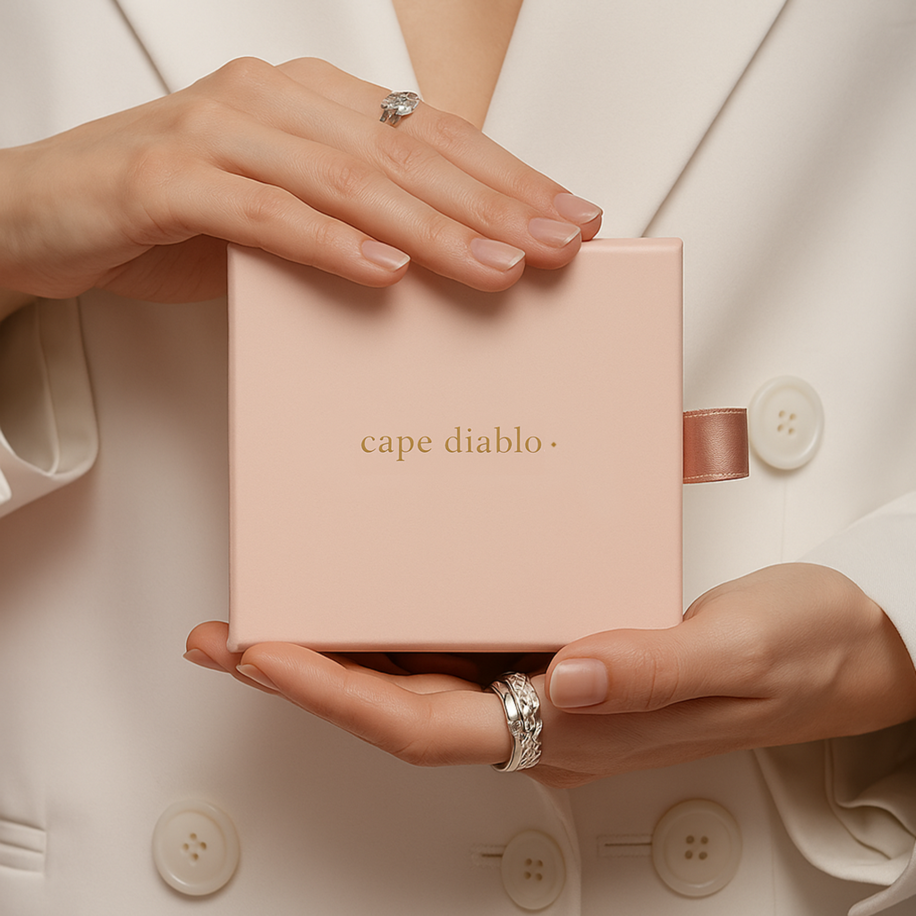 Correa elástica de ágata Ivory Dune para Apple Watch