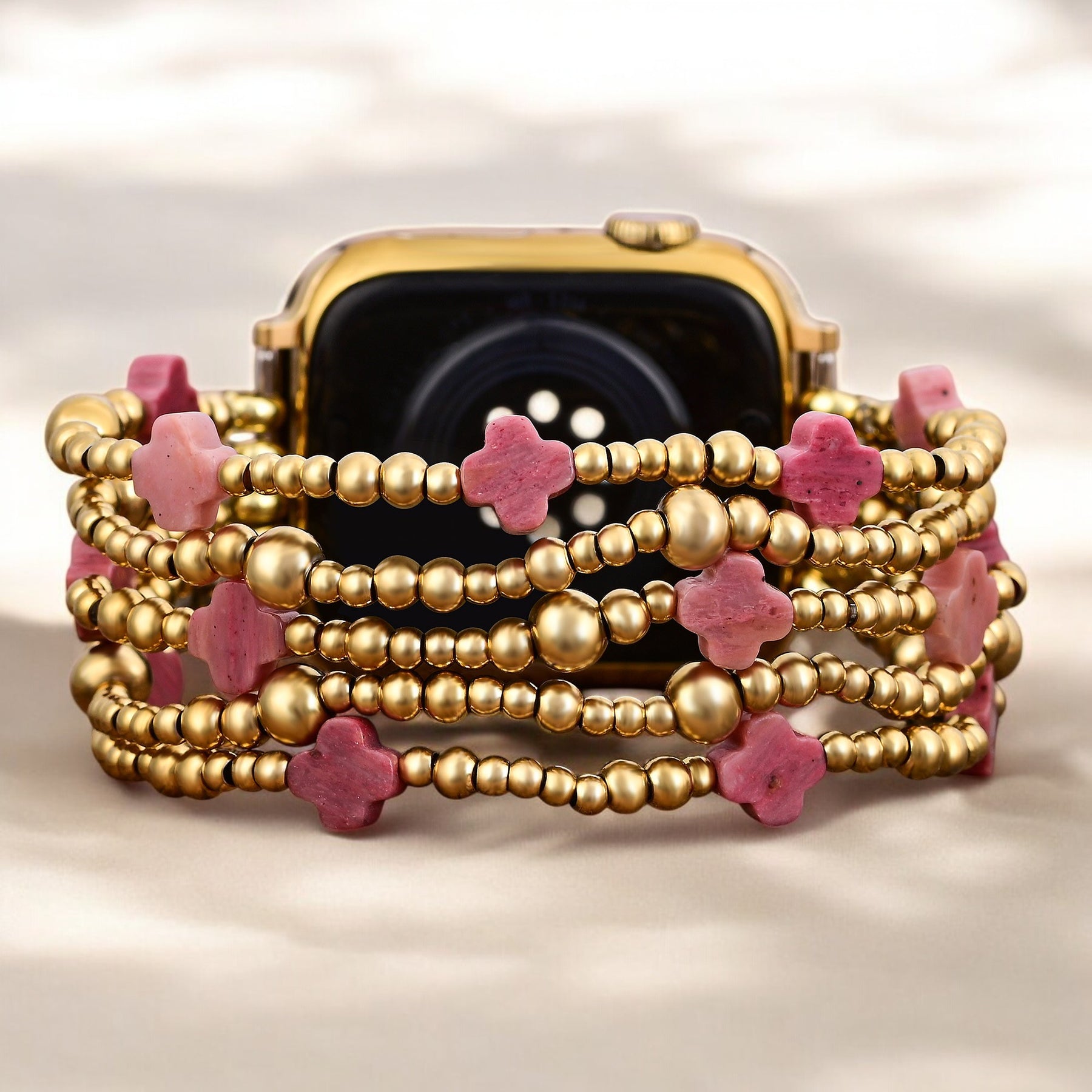 Correa Ruby Aura Cross Stretch Apple Watch