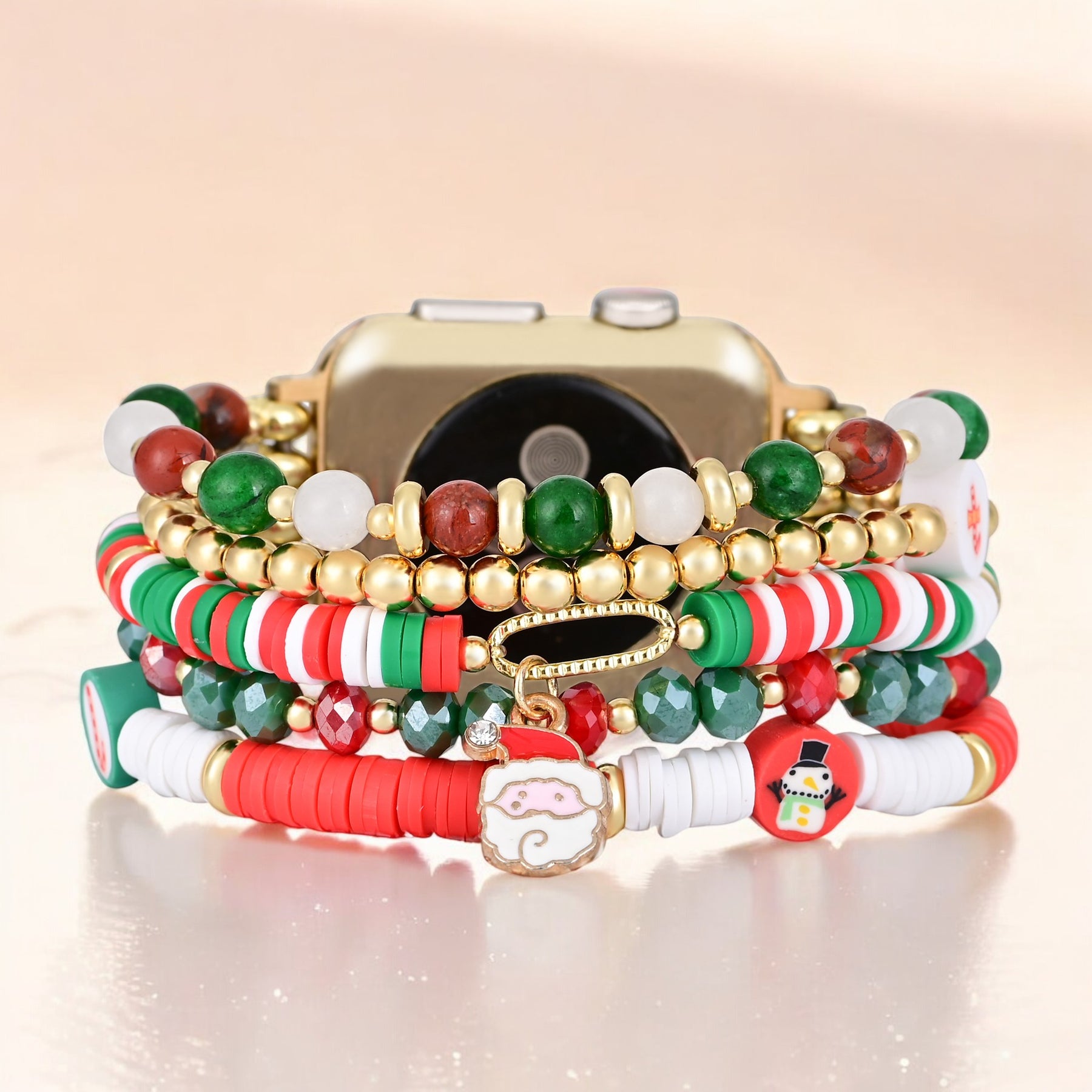 Correa Santa Sparkle Stretch Apple Watch