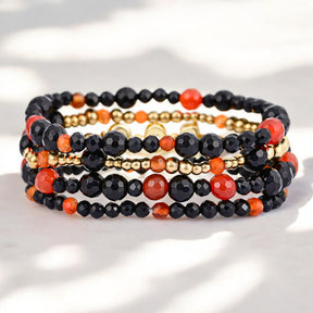 Set de pulseras de calabaza de Halloween