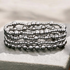 Conjunto de pulseras Demure de platino