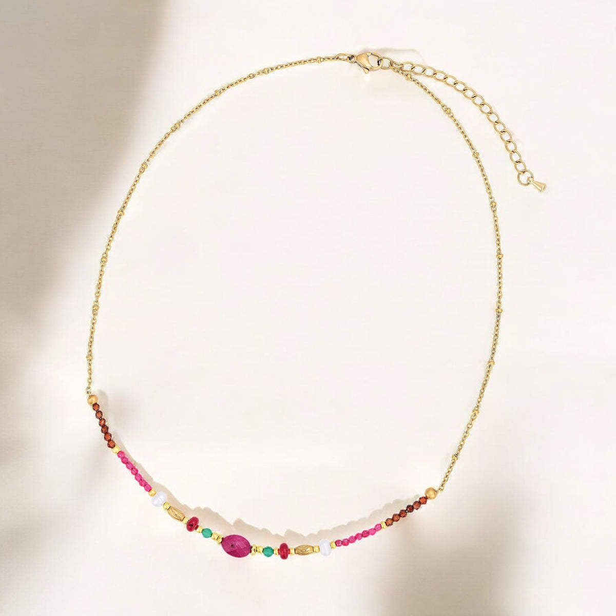 Collar de Armonía de Jade Rubí
