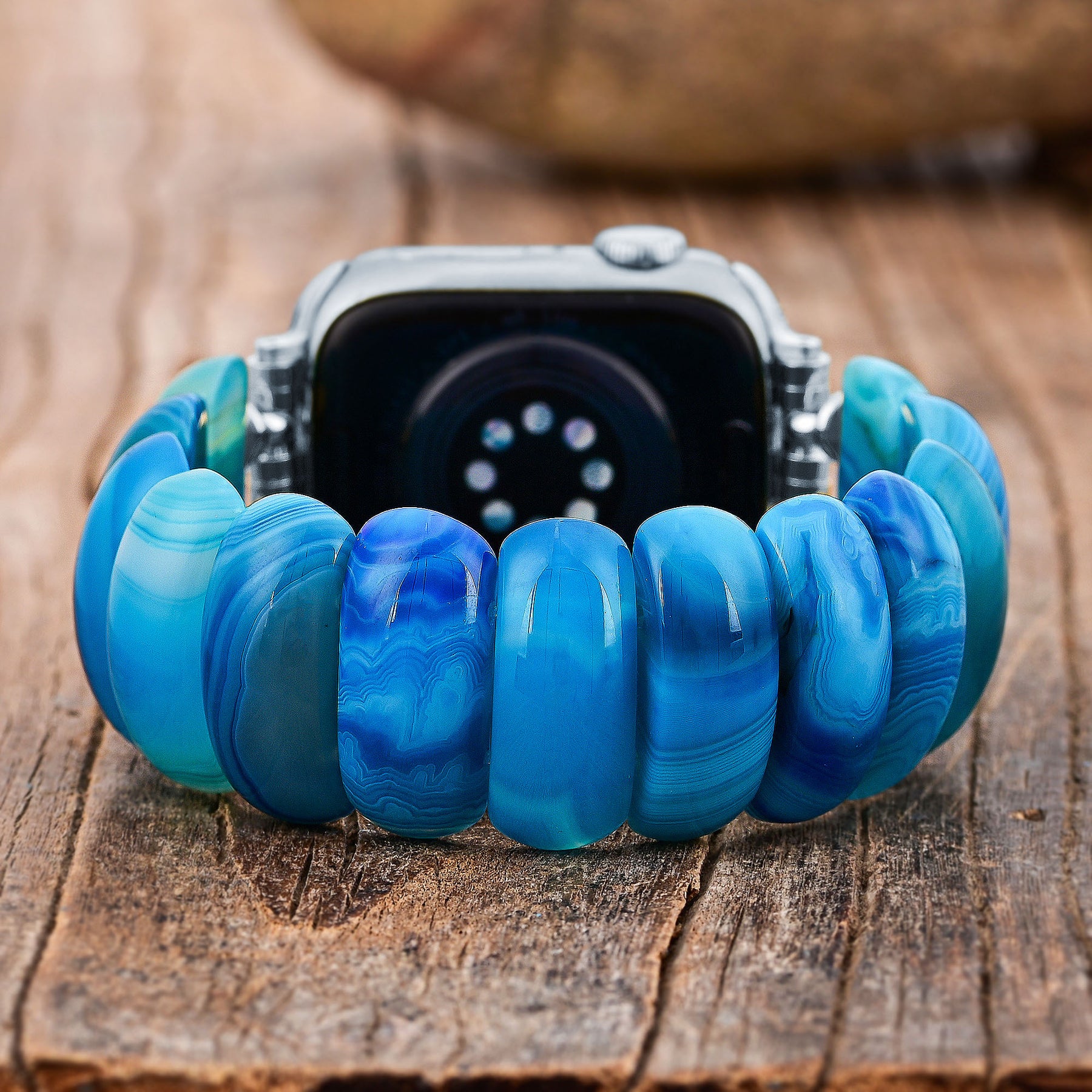Correa elástica Ocean Essence Agate para Apple Watch