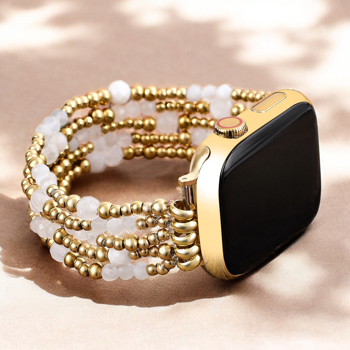 Correa elástica Golden Halo Moonstone para Apple Watch