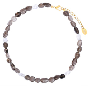 Collar de Armonía de Cristal de Obsidiana