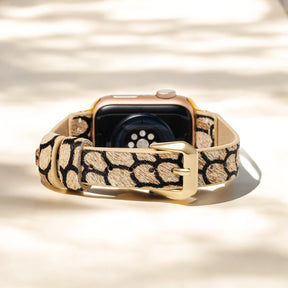 Correa de cuero Midnight Scales para Apple Watch