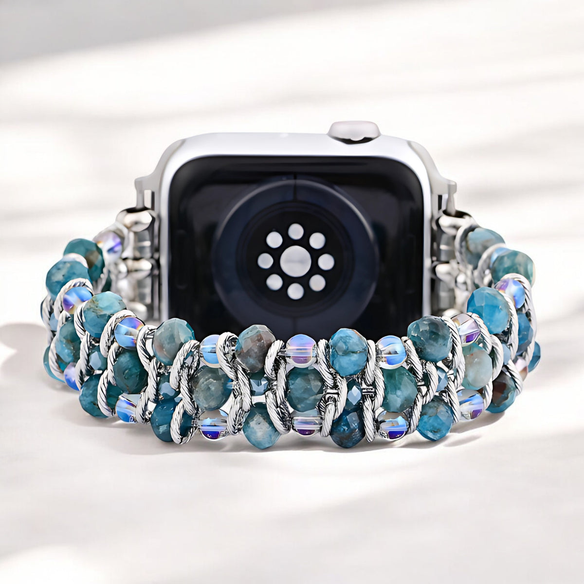 Correa trenzada Apatita Azul para Apple Watch