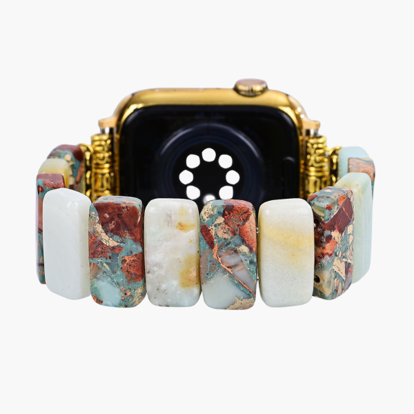 Correa elástica de Amazonita Tierra para Apple Watch