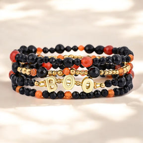 Set de pulseras de calabaza de Halloween