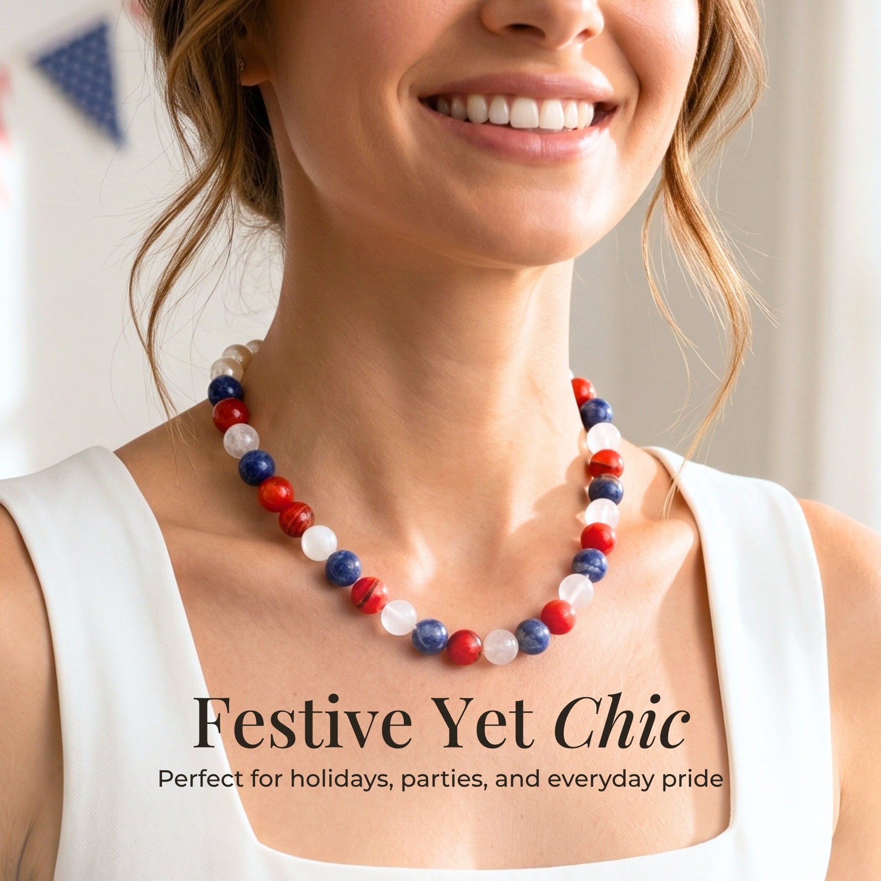 Collar de cuentas Chunky America 250