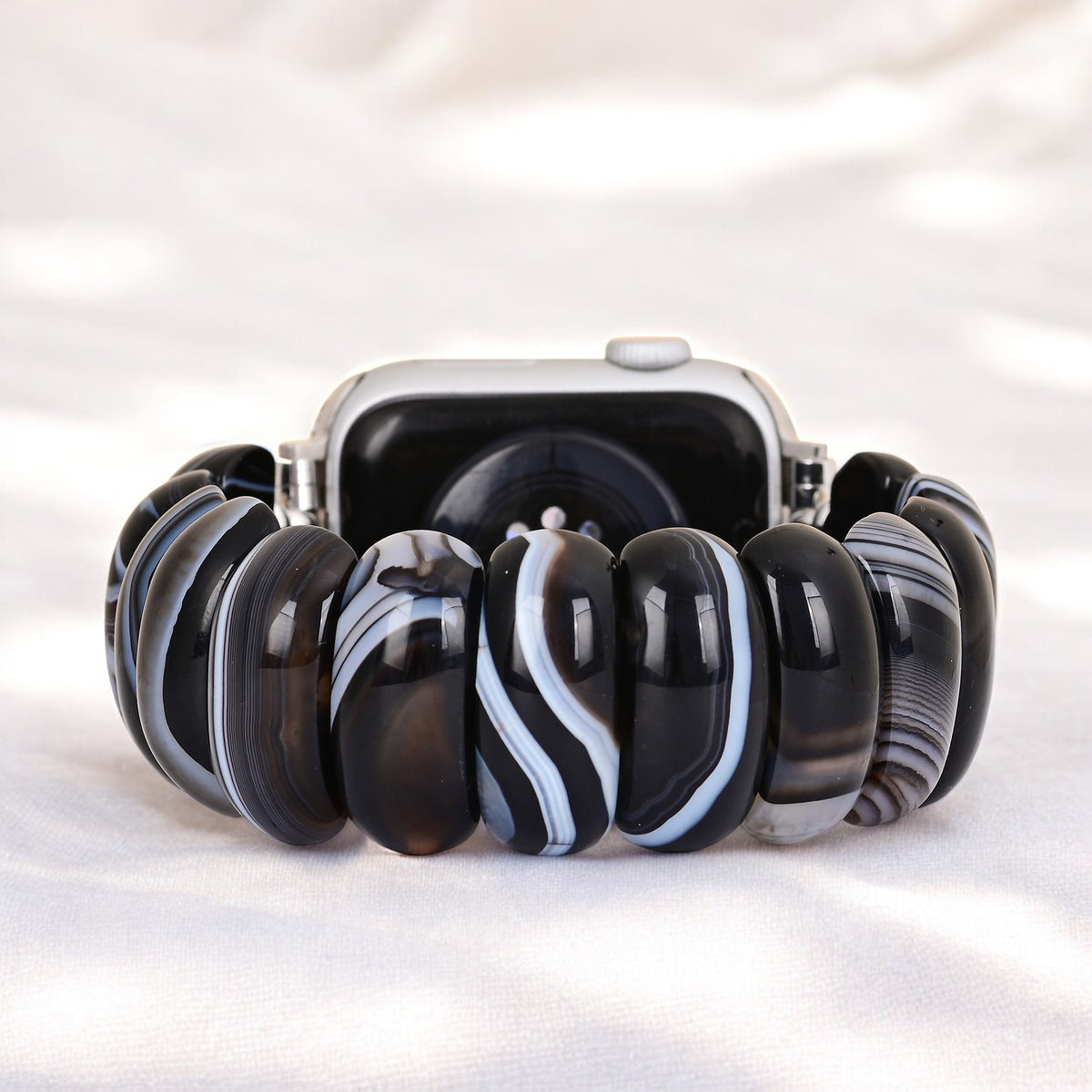 Correa de Ágata Mármol Negro para Apple Watch