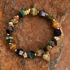 Pulsera de Encanto de Amor de Piedra Lunar