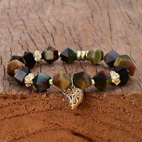 Pulsera de Encanto de Amor de Piedra Lunar