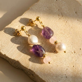 Pendientes Amethyst Glow