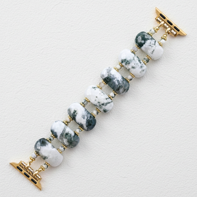 Correa elástica de tierra de ágata de bosque para Apple Watch