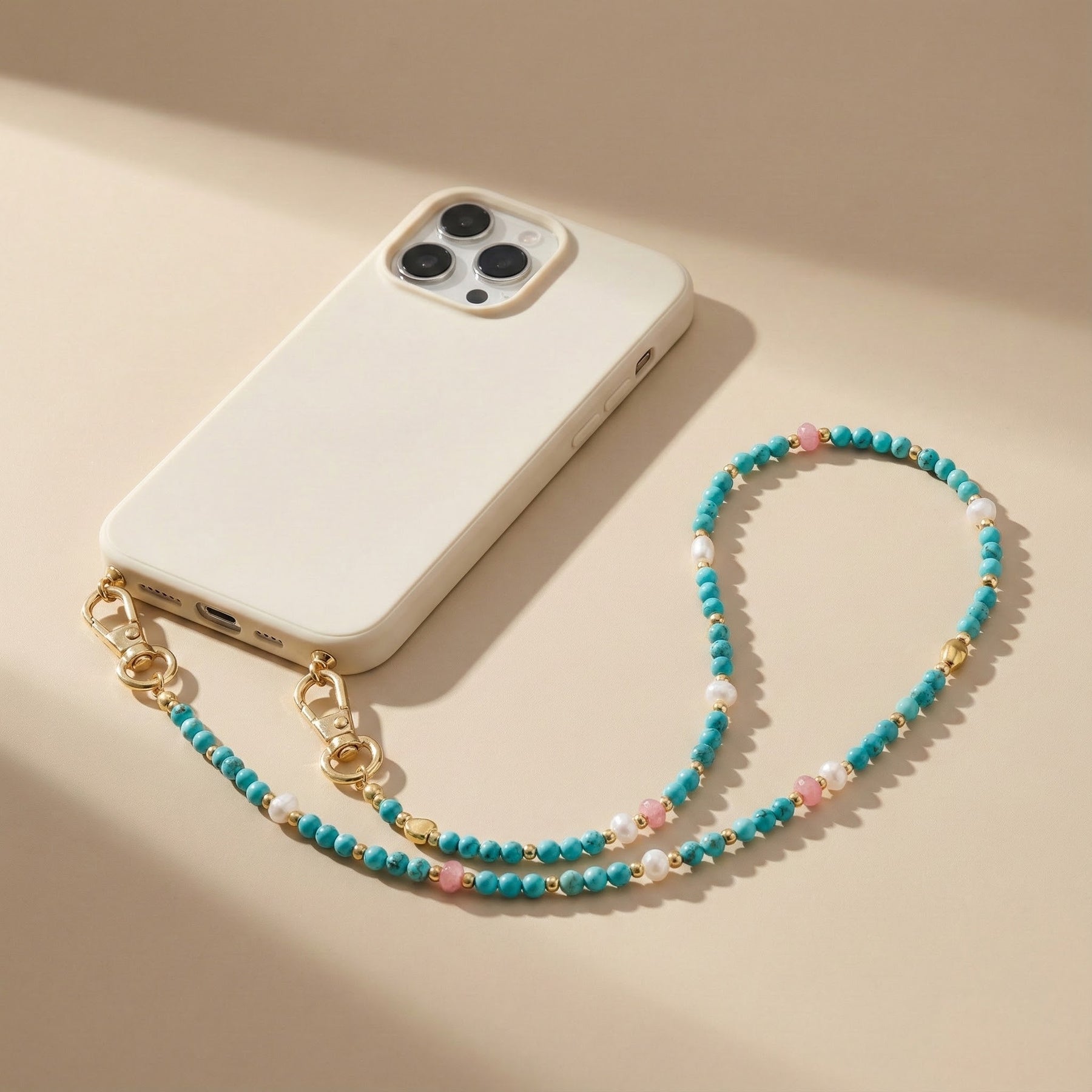 Cadena para teléfono Howlite Horizon