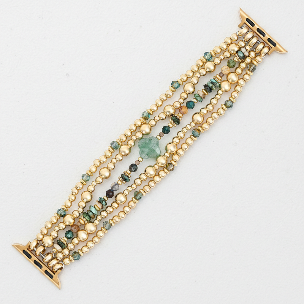 Correa elástica Oasis Dorado para Apple Watch