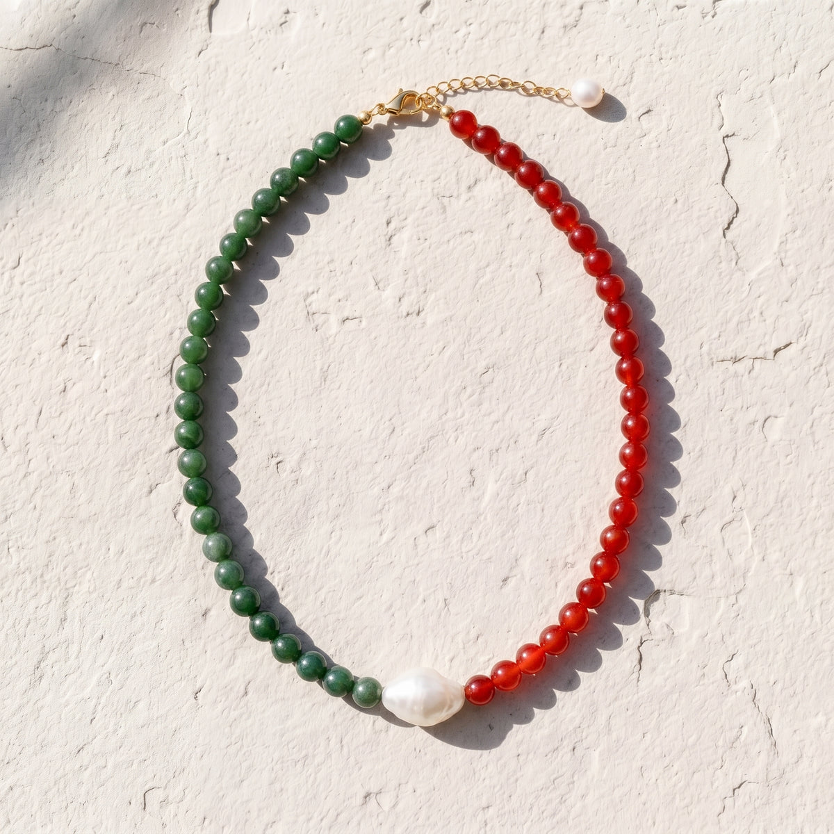Collar de perlas con cuentas Viva México
