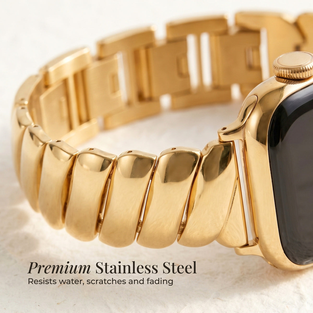 Correa de lujo Golden Glamour para Apple Watch