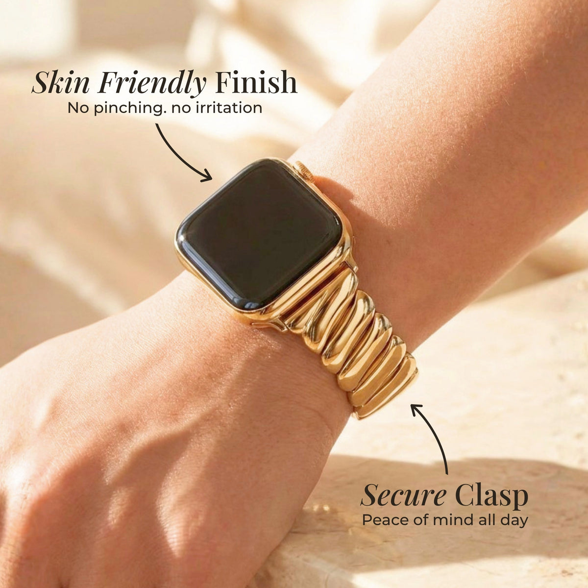 Correa de lujo Golden Glamour para Apple Watch