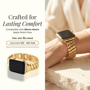 Correa de lujo Golden Glamour para Apple Watch