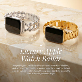 Correa de lujo para Apple Watch en panal dorado