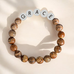 Pulsera de inspiración Jasper Grace
