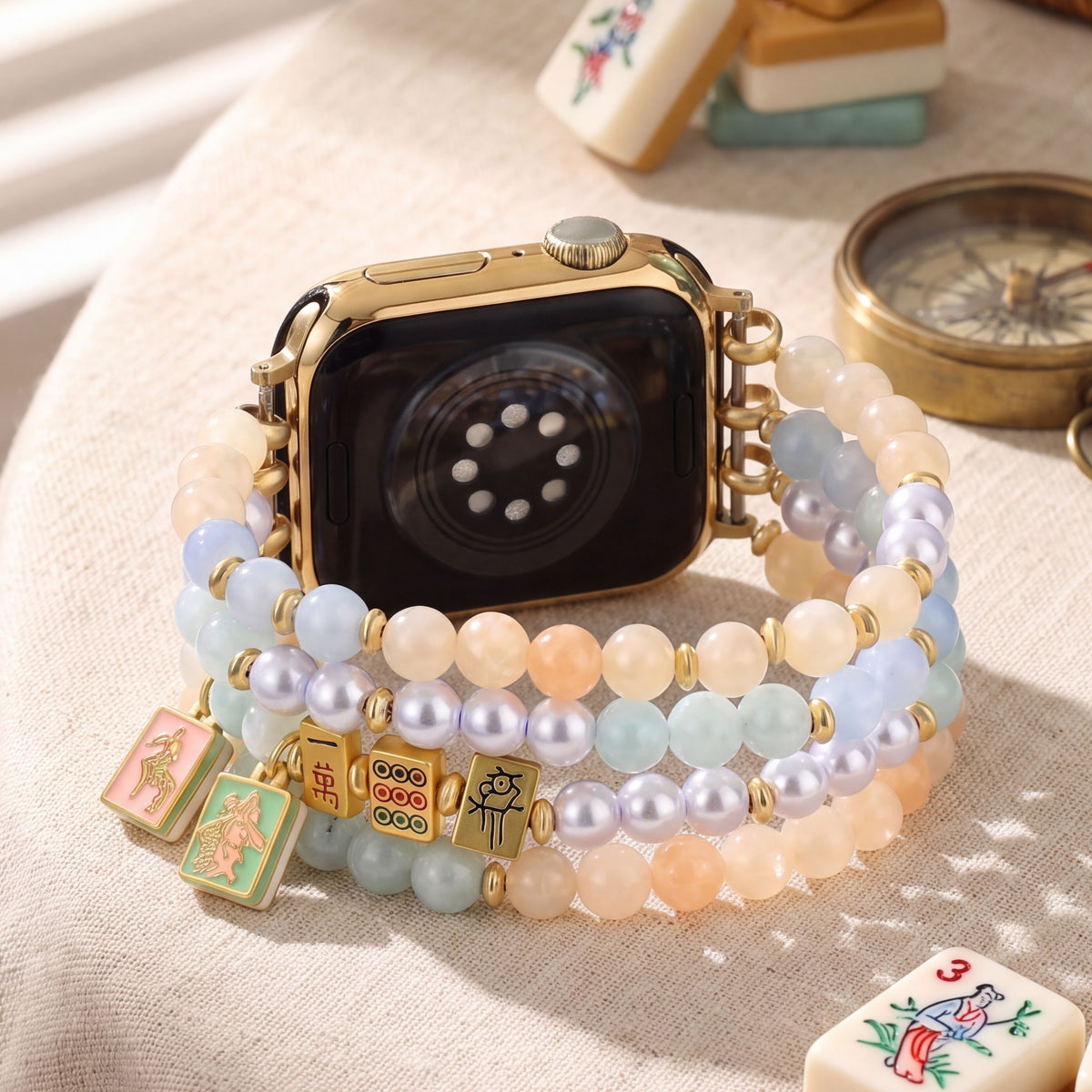 Correa elástica Lucky Mahjong para Apple Watch