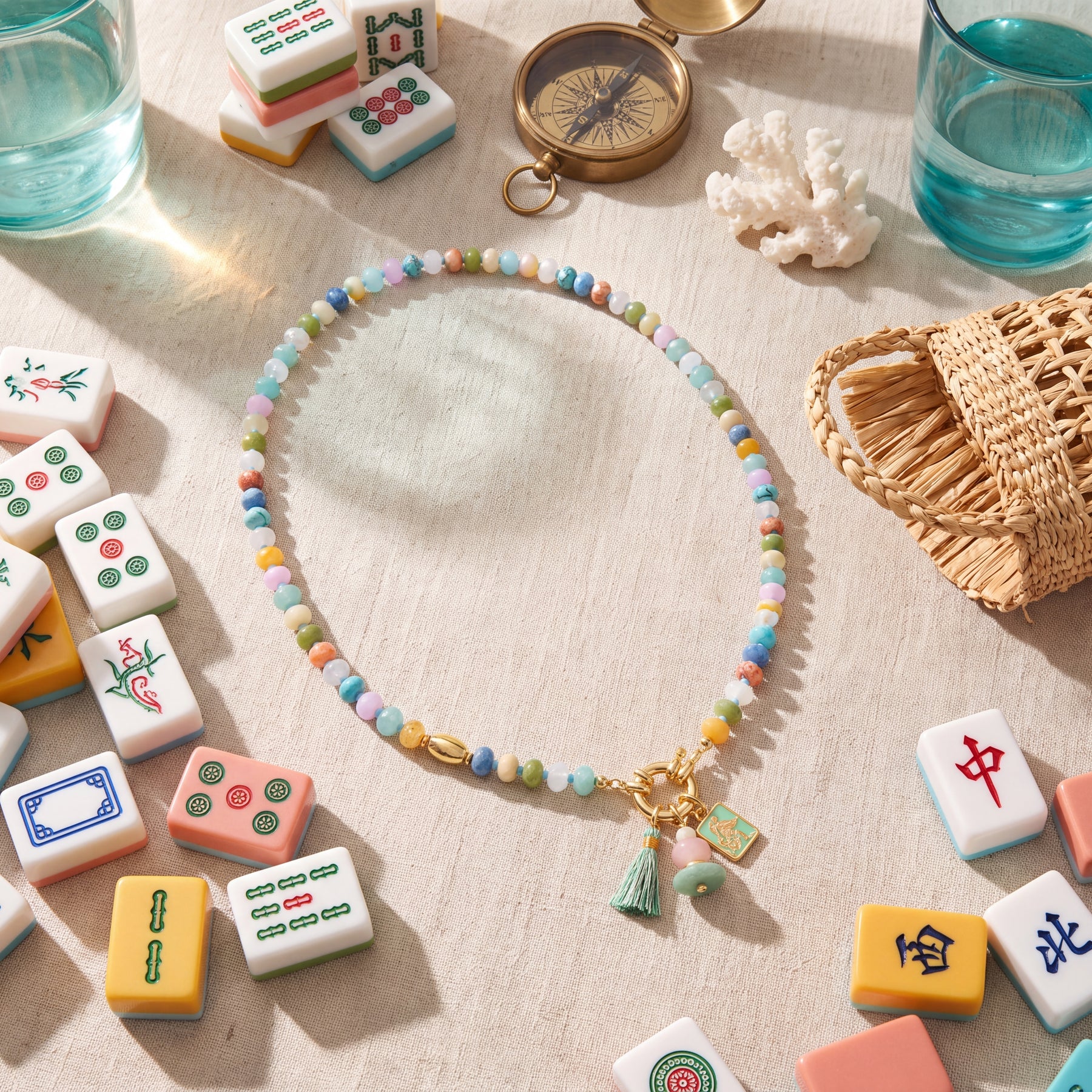 Collar de la fortuna del mahjong de la suerte
